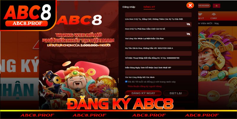 đăng ký abc8